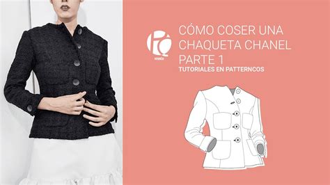 chaqueta chanel patron|Chaqueta Chanel tutorial 1/4 .